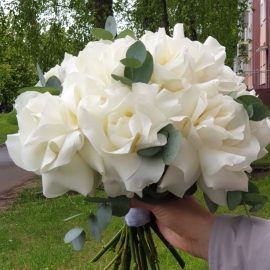 Букет невесты "Мятная вата"