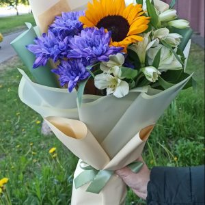 Букет-комплимент "Подсолнух"