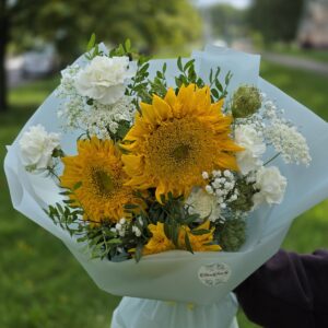 Букет подсолнухов "Знойное лето"